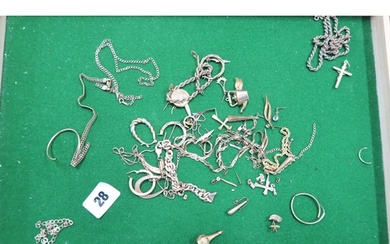 Approx 9ct gold jewellery for repair; chains, bracelets, ear...