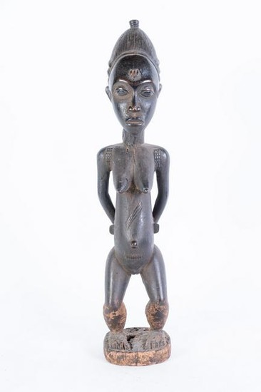 Arte africana Sculpture depicting mother and son