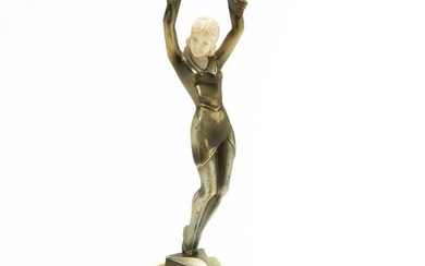 Austrian Art Deco Stefan Dakon Bronze Figure of a