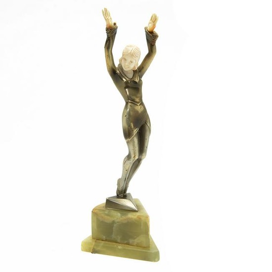 Austrian Art Deco Stefan Dakon Bronze Figure of a