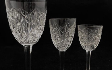 BACCARAT - a blown crystal glass set, including 12 water...