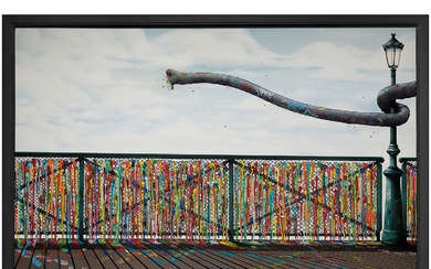BRUSK (né en 1976) PONDÉZAR, 2015 Peinture aérosol, acrylique et marqueur sur toile Signée et...