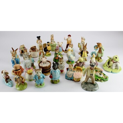 Beatrix Potter. A collection of thirty-one Beswick Beatrix P...