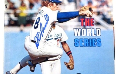 Bill Russell Autographed Magazine Sports Illustrated 1977 Dodgers JSA