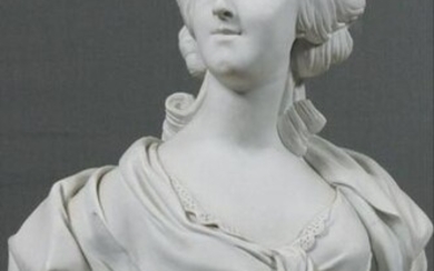 Bisque Porcelain Bust Of Marie Antoinette
