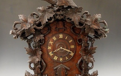 Black Forest Trumpeter Table Clock