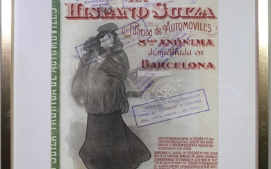 Bon d'action de la société HISPANO SUIZA, émission du 13 juin 1910. Augmentation de capital....