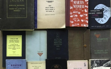 British owners and service manuals, 1920’s-1950’s