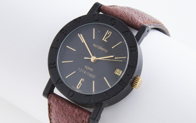 Bvlgari 'Carbon Gold' Wristwatch, With Date