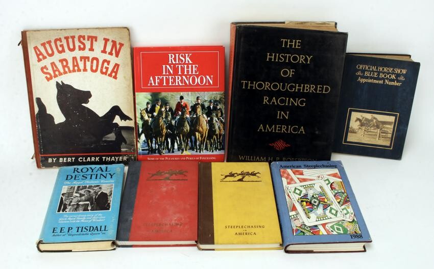 COLLECTION HORSE RACING & STEEPLECASE BOOKS