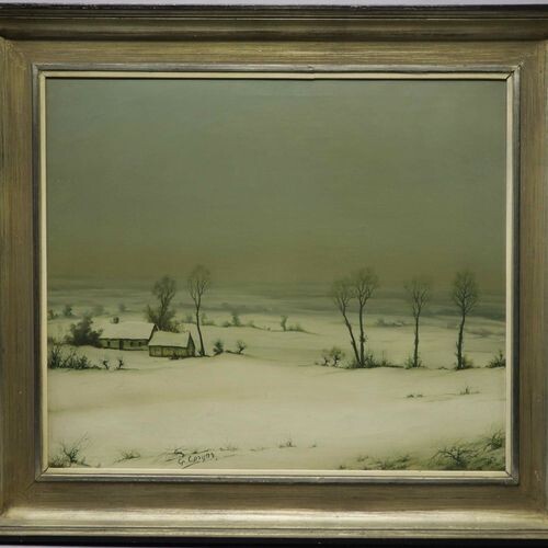 COSYNS G. signed Winter landscape with hills' oil on canvas...