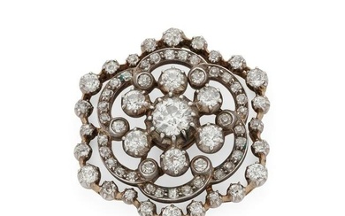 Carrington & Co: A late 19th century diamond brooch