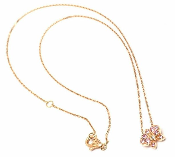 Cartier Caresse D'orchidees 18k Rose Gold Pink Sapphire