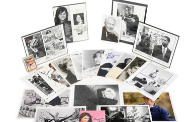 (Celebrity) A group of 16 autographed celebrity photos