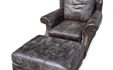 Century Faux Leather Upholstered Club Armchair