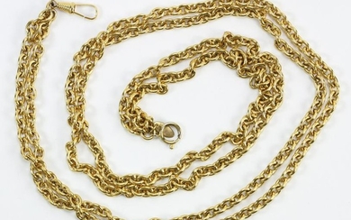 Chanel Goldtone Double Strand Pearl Necklace