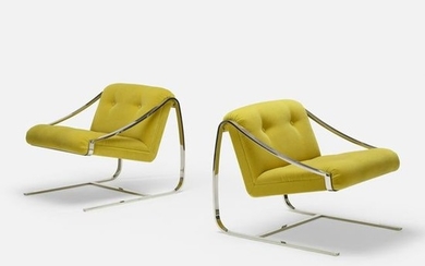 Charles Gibilterra, Plaza lounge chairs, pair