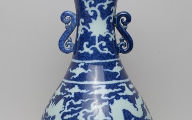 Chinese Export Porcelain Dragon Vase