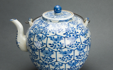 Chinese underglaze blue teapot