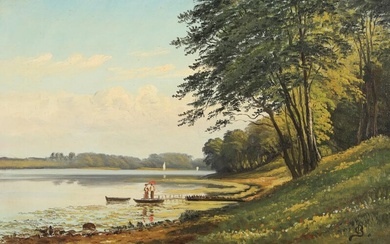 Christian Berthelsen (b. Föhr Island 1839, d. Copenhagen 1909) Scenery from Fænø...