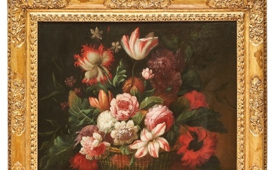 Circle of Jean-Baptiste Monnoyer A still life, with tulips I...