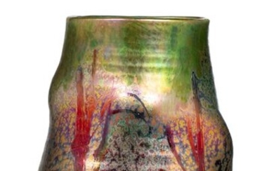 Clément MASSIER (1857-1933) circa 1900 Vase en céramique à belle...