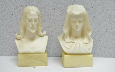 Cold Cast 5" Marble Statues Figures Busts of Mary &