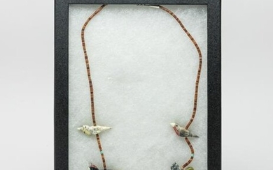 Collectible Zuni Fetish Bird Necklace