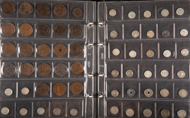Collection coins Denmark from 1 öre to 2 kroner in...