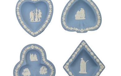 Collection of Wedgwood Blue Dipped Jasperware Card