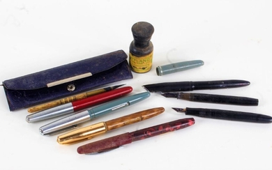 Collection of various pens, to include Platignum 'Varsity' and 'Silverline', Conway Stewart 15