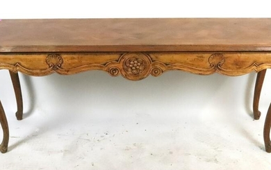 Console Table with Parquetry Inlay