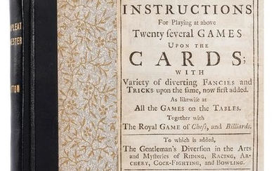 [Cotton, Charles] The Compleat Gamester; or, the Full