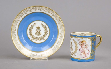 Cup and saucer, Sevres, c. 1850-1