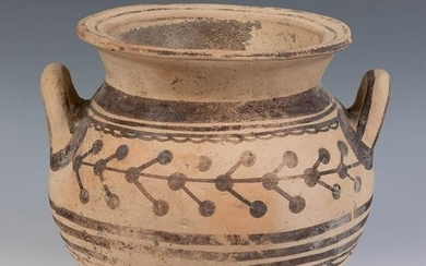 Dauno-Messapien vessel, 5th century BC. Polychrome