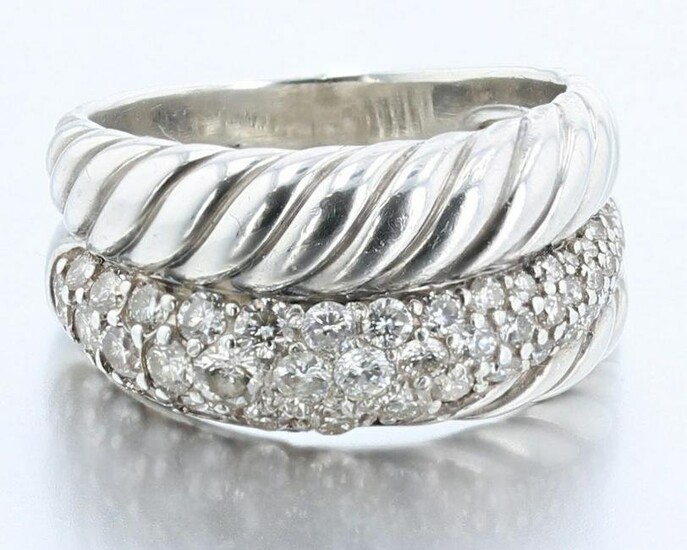 David Yurman Diamond Wide Band Ring