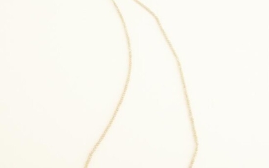 Diamond Bead, 18k White Gold Necklace.