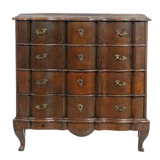 Dutch tall chest of drawers