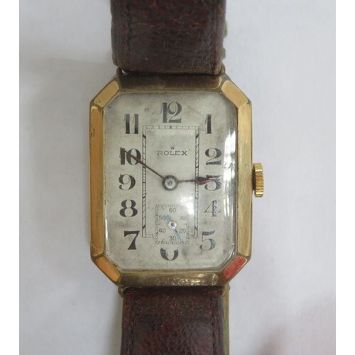 Early 20th century Rolex Tank Wristwatch, with Swiss 15 jewe...