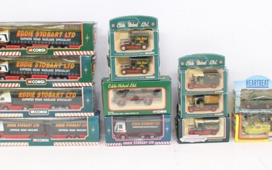 Eddie Stobart: A collection of assorted boxed Eddie Stobart vehicles...