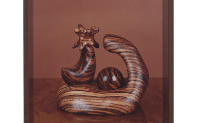 Elad Lassry (born 1977) Sculpture (Zebrawood)