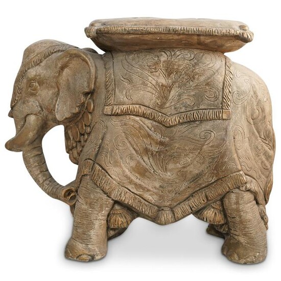 Elephant Terracotta Garden Stool