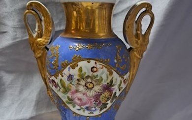 Empire' vase with floral design, Paris about 1810