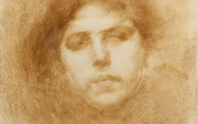 Eugene Carriere French, 1849-1906 Tete de Femme