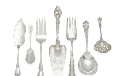FORTY-SEVEN AMERICAN STERLING SILVER FLATWARE PIECES