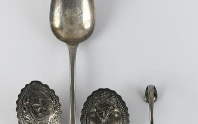 FOUR SILVER SPOONS Approx. 5.8 total troy oz. weighable