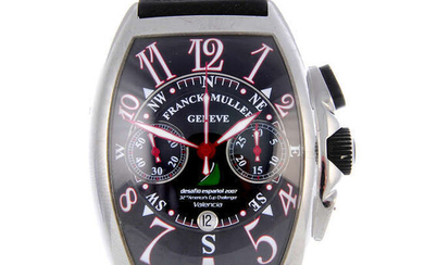 FRANCK MULLER - a gentleman's stainless steel Mariner America's Cup Valencia Chronograph wrist watch.