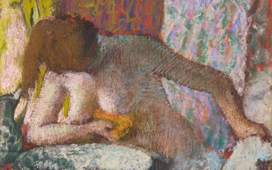 Femme à sa toilette | 《浴室中的女子》, Edgar Degas