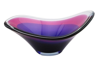 Flygsfors Coquille Modern Art Glass Bowl