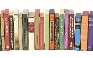 Folio Society hardback books with slip cases, including